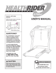 HealthRider HRTL16900 User's Manual