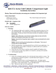 Havis-Shields Cold Cathode Compartment Light KR-CCL Series User's Manual