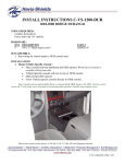 Havis-Shields C-VS-1200-DUR User's Manual