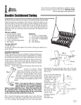 Hatteras Hammocks Double Cushioned Swings none User's Manual