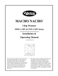 Hatco FDW-1-MN User's Manual