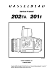 Hasselblad 201 F Service Manual