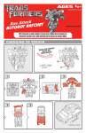 HASBRO Transformers Axe Attack 82435 User's Manual