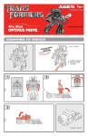 HASBRO Transformers 83758 User's Manual