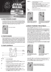HASBRO Star Wars Gian Speeder Chase Game 88-033 User's Manual