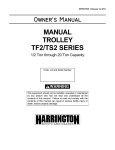 Harrington Hoists TF2 User's Manual