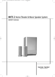 Harman Kardon HKTS 2 User's Manual