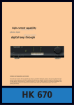 Harman Kardon HK 670 User's Manual