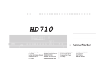 Harman Kardon HD710 User's Manual