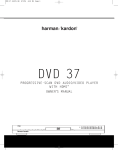 Harman Kardon DVD 37 User's Manual