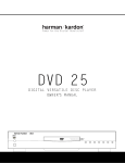 Harman Kardon DVD 25 User's Manual