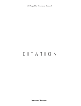 Harman Kardon CITATION 5.1 User's Manual