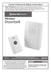 Harbor Freight Tools Wireless Doorbell Product manual