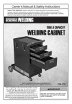 Harbor Freight Tools Welding Cabinet Product manual
