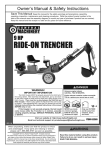 Harbor Freight Tools Towable Ride_On Trencher Product manual