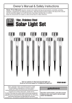 Harbor Freight Tools Solar Copper LED Path Lights _ 10 Piece Product manual