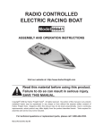 Harbor Freight Tools Rechargeable Radio Control Speedboat Product manual