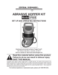 Harbor Freight Tools Portable Abrasive Blaster Kit Product manual