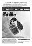 Harbor Freight Tools OBD II & CAN Code Reader with Multilingual Menu Product manual