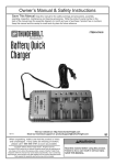 Harbor Freight Tools NiMH/NiCd Battery Quick Charger Product manual