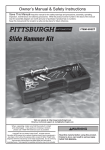 Harbor Freight Tools Heavy Duty Slide Hammer and Puller Set 16 Pc Product manual