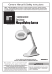 Harbor Freight Tools Desktop Magnifying Lamp Product manual