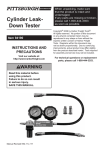 Harbor Freight Tools Cylinder Leak_Down Tester Product manual