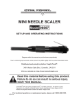 Harbor Freight Tools Compact Air Needle Scaler Product manual
