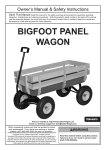 Harbor Freight Tools Bigfoot Panel Wagon Product manual