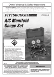 Harbor Freight Tools R134A Product manual
