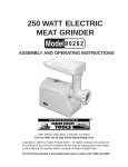 Harbor Freight Tools 90262 User's Manual