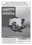 Harbor Freight Tools 7_1/4 in. 12 Amp Professional Circular Saw With Laser Guide System Product manual