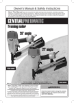 Harbor Freight Tools 68068 User's Manual