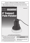 Harbor Freight Tools 6 in. Compact Palm Polisher Product manual