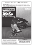 Harbor Freight Tools 6.5 Amp Heavy Duty Tool_Free Variable Speed Orbital Jig Saw With Laser Product manual