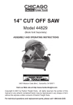 Harbor Freight Tools 44829 User's Manual