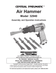 Harbor Freight Tools 32940 User's Manual
