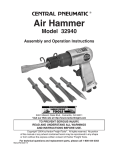 Harbor Freight Tools 32940 User's Manual