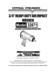 Harbor Freight Tools 32871 User's Manual