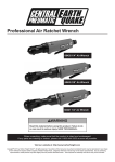 Harbor Freight Tools 3/8 in. Professional Impact Air Ratchet Wrench Product manual