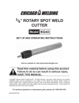 Harbor Freight Tools 3/8 in. Double Sided Rotary Spot Weld Cutter Product manual