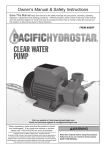 Harbor Freight Tools 3/4 HP Clear Water Pump 650 GPH Product manual