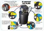 Harbor Freight Tools 21 gal. 2.5 HP 125 PSI Cast Iron Vertical Air Compressor Quick Start Guide