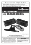 Harbor Freight Tools 2 Pc Submersible Trailer Lights Product manual