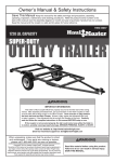 Harbor Freight Tools 1720 lb. Capacity 48 in. x 96 in. Super Duty Trailer Product manual
