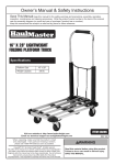 Harbor Freight Tools 16 in. x 28 in. Folding Platform Truck Product manual