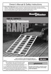 Harbor Freight Tools 1500 lb. Capacity Tri_Fold Aluminum Loading Ramp Product manual
