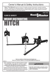 Harbor Freight Tools 10000 lb. Capacity Weight_Distributing Hitch Product manual