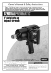 Harbor Freight Tools 1 in. Pistol Grip Air Impact Wrench Product manual