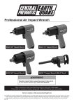 Harbor Freight Tools 1/2 in. Professional Air Impact Wrench Product manual